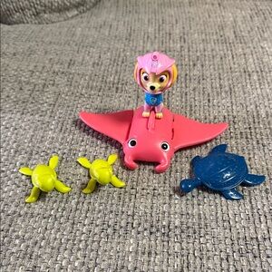 Paw Patrol Sky with stingray she can ride